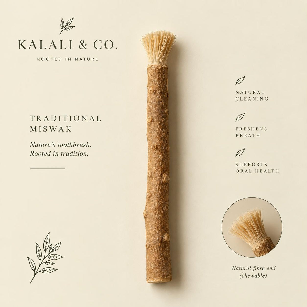 Sun-Dried Organic Miswak